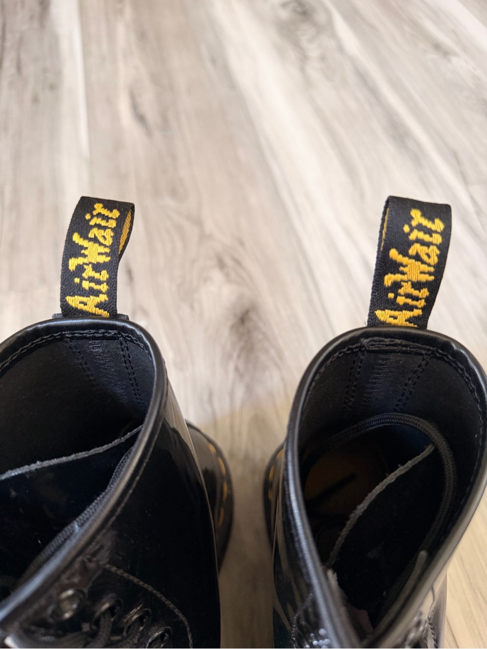 Dr. Martens 1460W Black Patent Leather Combat Boots Women’s Size 8 EU 39 - Picture 6 of 8